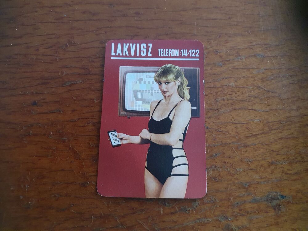 retro csajos kártyanaptár Lakvisz
