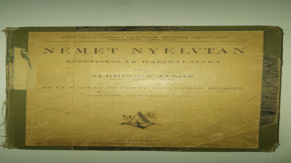 Albrecht János Német nyelvtan