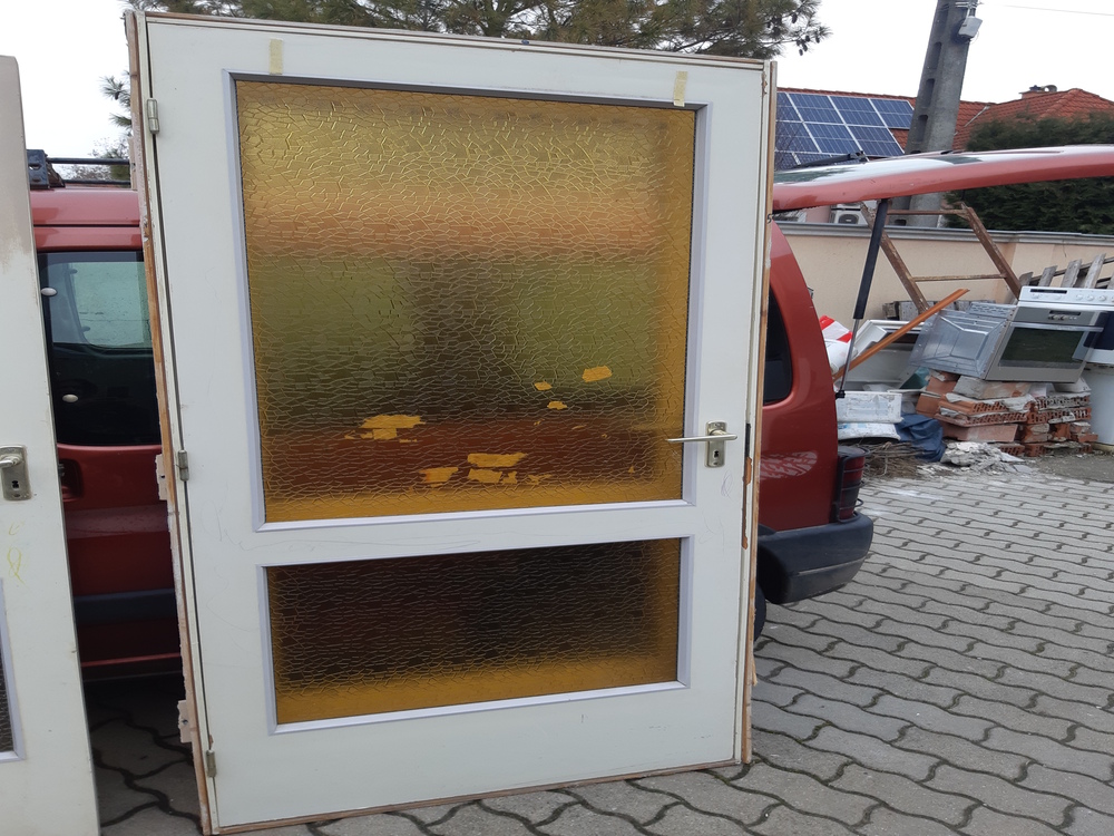 93x207cm ajtó tokkal üveges balos