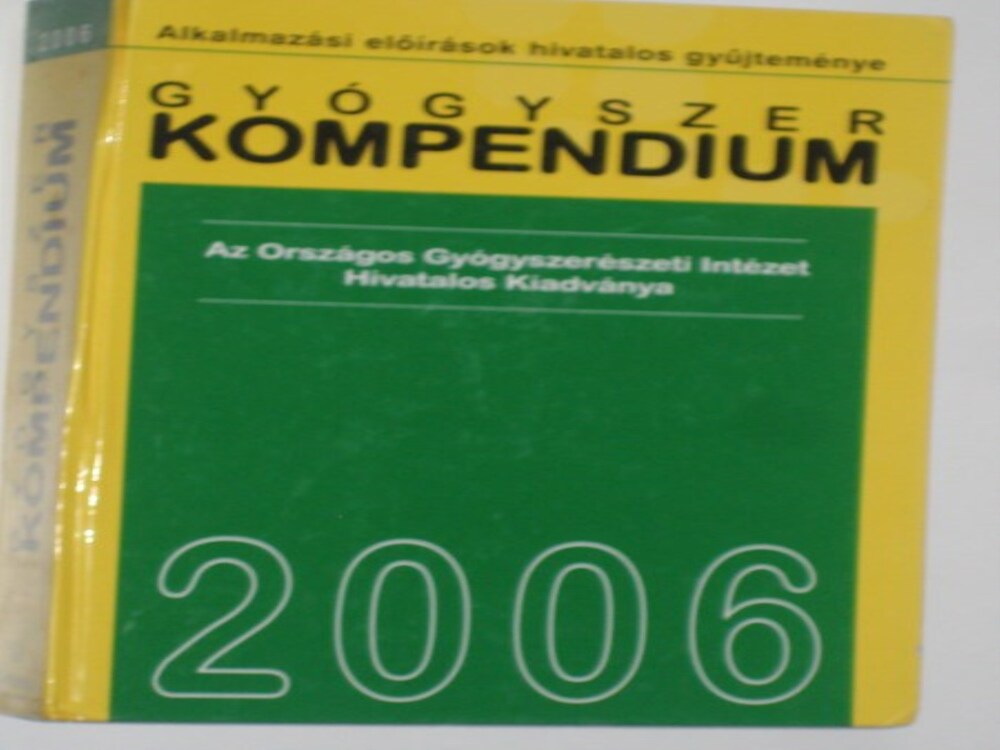 Borvendég Gyógyszer kompendium 2006 + melléklet
