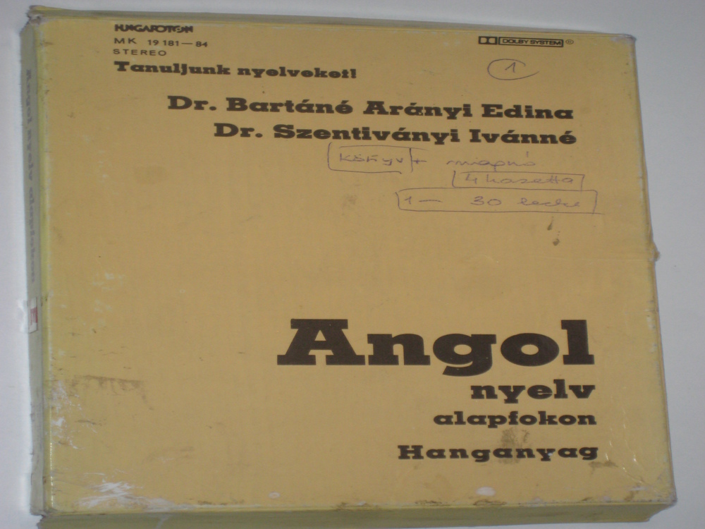Dr. Bartáné - Dr. Szentiványi Angol nyelv alapfokon - Hanganyag (4db