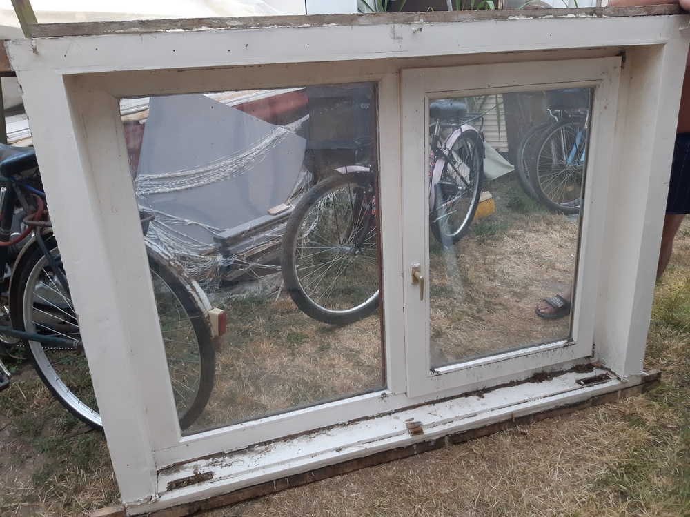 Fa tokos bukó-nyíló+fix ablak jobbos hőszigetelt üveggel 172x127cm magas