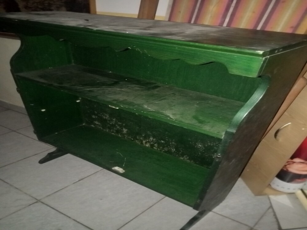 Bonanza zöld étkező tálaló felső rész 76x101cm magas