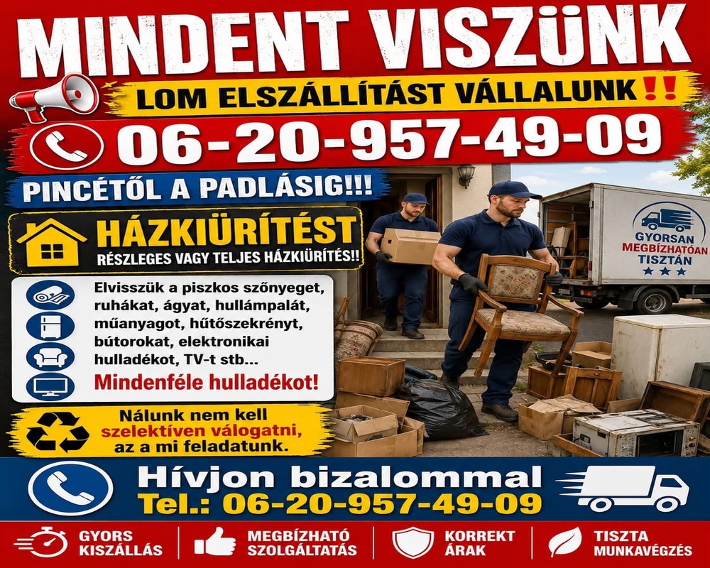 Lomtalanitás országosan