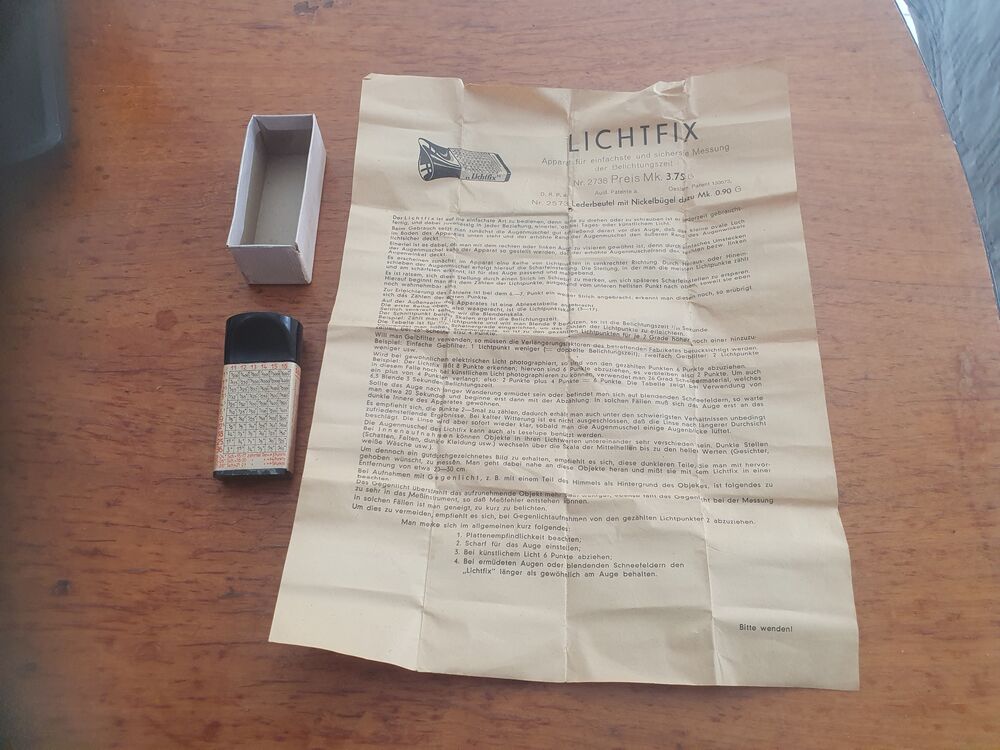 Lichtrix típusú vintage, kioltásos belépésmérő (fénymérő)